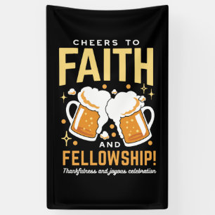 Cheers to Faith & Fellowship - Oktoberfest  Banner