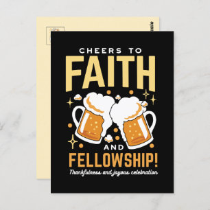 Cheers to Faith & Fellowship - Oktoberfest Postcard