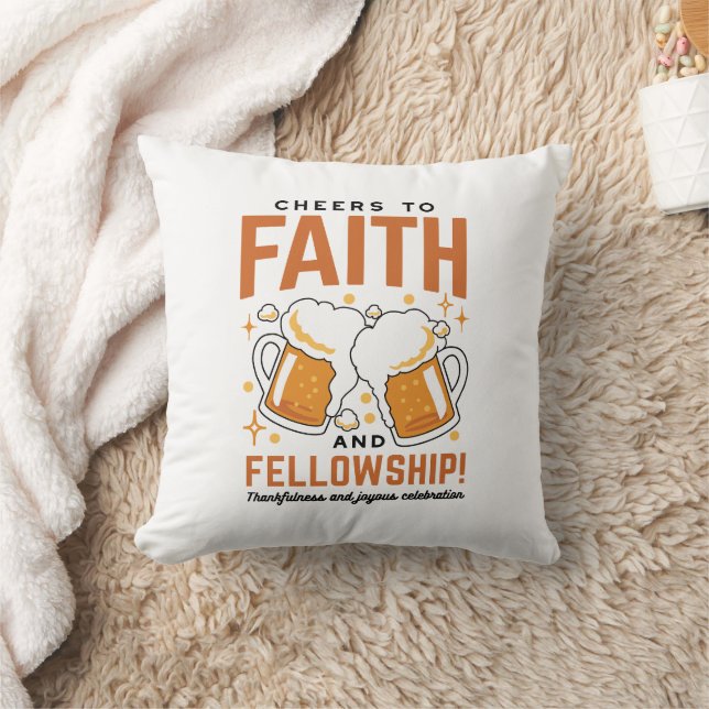Cheers to Faith & Fellowship - Oktoberfest Tee Cushion (Blanket)
