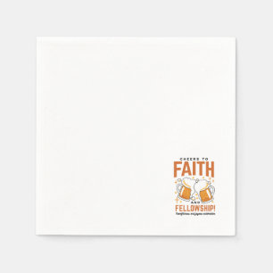 Cheers to Faith & Fellowship - Oktoberfest Tee Napkin