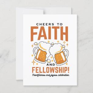 Cheers to Faith & Fellowship - Oktoberfest Tee Postcard