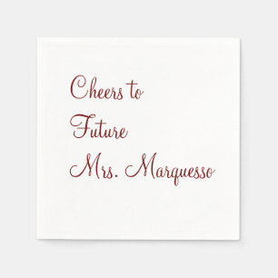 cheers to future mrs bridal shower wedding addname napkin