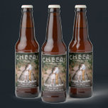 Cheers to Happily Ever After Photo Wedding Favour Beer Bottle Label<br><div class="desc">Add a personalised finishing touch to your wedding celebration with unique custom photo beer bottle labels. The picture and and all wording on this template are simple to customise, including text that reads "Cheers to Happily Ever After." (IMAGE PLACEMENT TIP: An easy way to centre a photo exactly how you...</div>