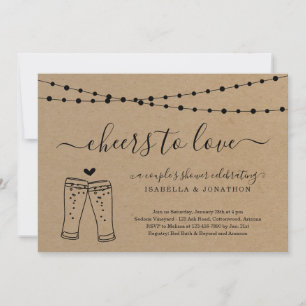 Cheers to Love Beer Invitation