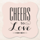 Cheers to Love Blush Black Wedding