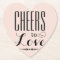 Cheers to Love Blush Black Wedding