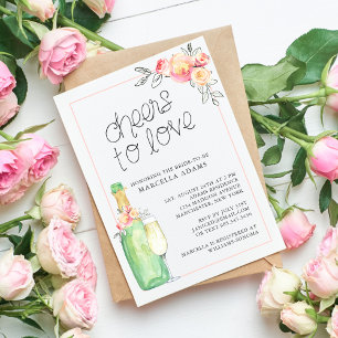 Cheers To Love Bridal Shower Invitation