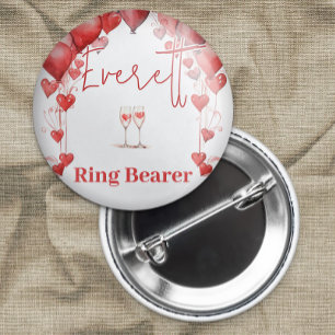 Cheers to Love Bridal Shower Ring Bearer 7.5 Cm Round Badge