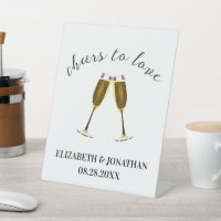 Cheers To Love Champagne Glasses