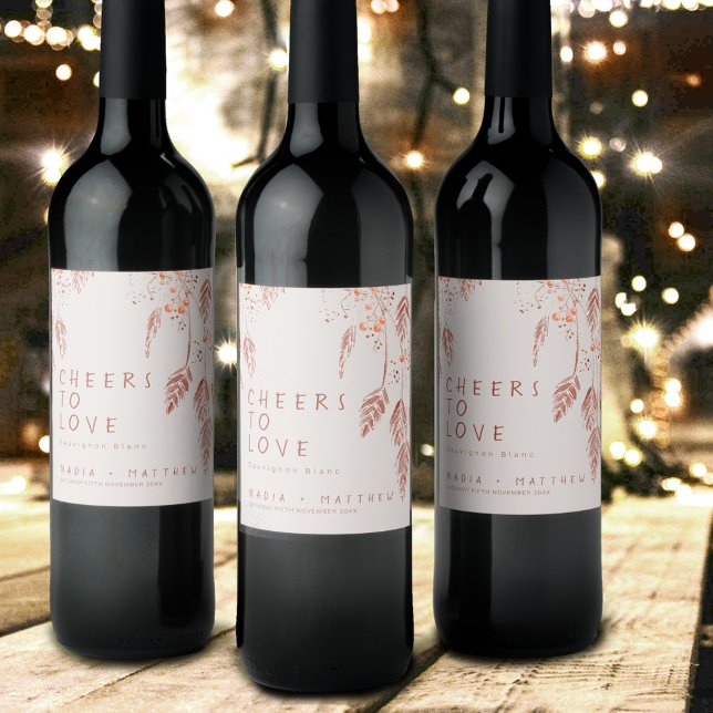 Cheers to love grass berries sketch fall wedding w wine label (Creator Uploaded)