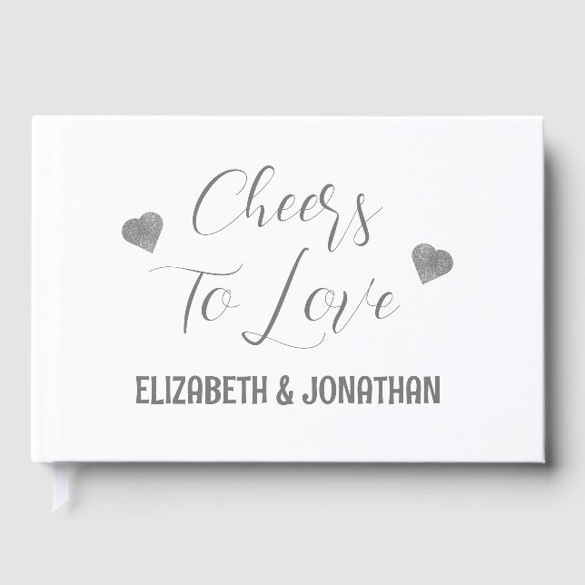 Cheers to Love Guest Book (Front)