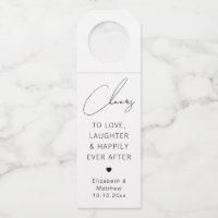 Cheers To Love Laughter | Minimalist Wedding Favou