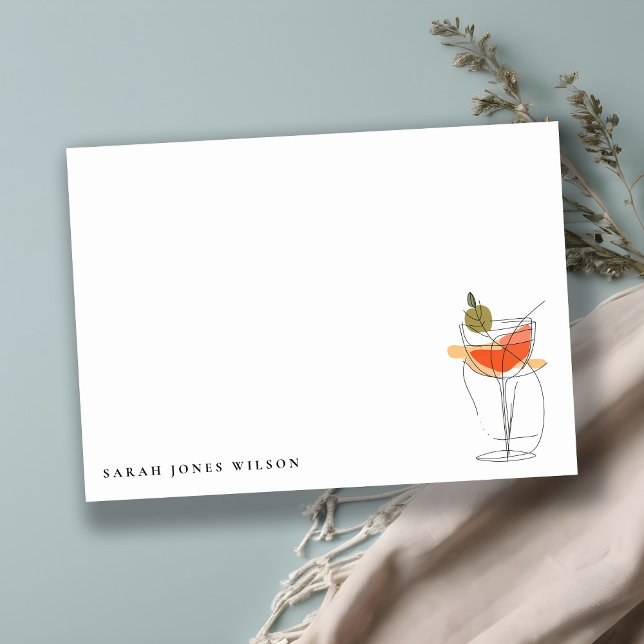 Cheers to Love Modern Cocktail Wine Bridal Shower Card (Creator Uploaded)