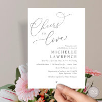 Cheers to love, Romantic Bridal Shower Party