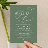 Cheers to love, Romantic Bridal Shower Party