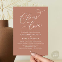 Cheers to love, Romantic Couples Shower Party