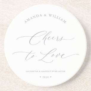 “Cheers to Love” Wedding  Coaster