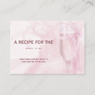 Cheers To Love Wine Glasses Bow Tie Bridal Shower Enclosure Card