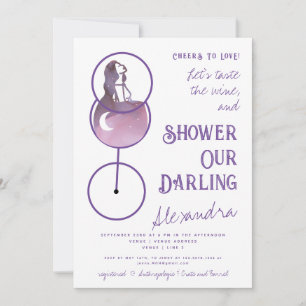 Cheers To Love Wine Tasting Budget Bridal Shower Invitation