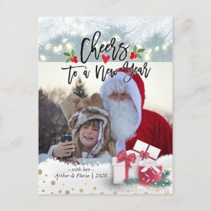 Cheers to New Year Holiday Seasonal Greeting Photo