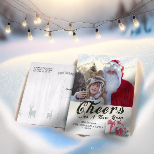 Cheers to New Year Holiday Seasonal Greeting Photo