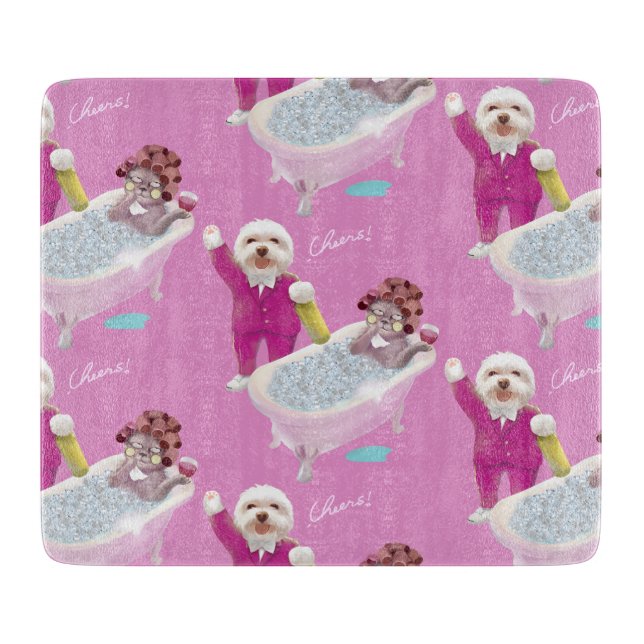 Cheers to Relaxation Cutting Board (Front)