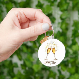 Cheers to Sparkling 2026 Keychain