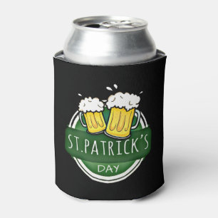 Cheers to St Patrick's Day Beer Mugs Can Cooler