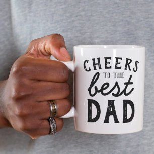 Cheers To The Best Dad Modern Gift For Father Mug