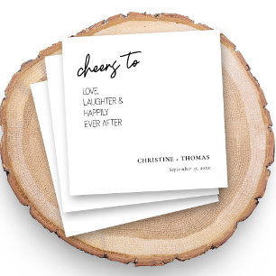 Cheers to the Bride and Groom! Wedding Napkin