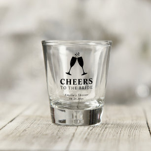 Cheers to the Bride Brunch & Bubbly Bridal Shower Shot Glass
