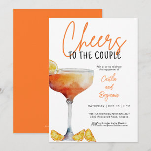 Cheers to the Couple Engagement Party Invitation