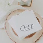 Cheers to the Future Mrs Bridal Shower Napkin<br><div class="desc">Custom cocktail napkins for your bridal shower feature "cheers to the future mrs. [name]" in a chic combo of handwritten script and sleek modern serif lettering.</div>