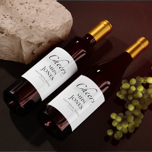 Cheers to the future mrs Simple Bridal Shower Wine Label