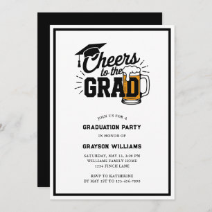 Cheers to the Grad Graduation Party Invitation