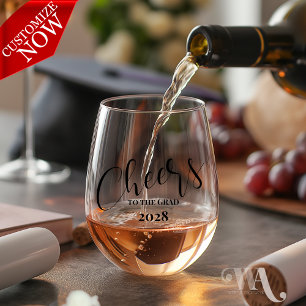 Cheers to the GRAD Stemless Wine Glass