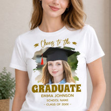 Cheers to the Graduate Custom Photo Name Family