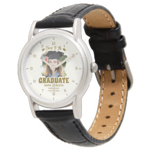 Cheers to the Graduate Custom Photo Name Family Watch