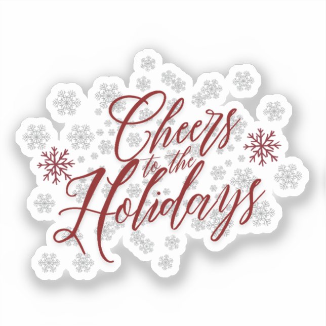 Cheers to the Holidays - Festive Calligraphy  (Front)