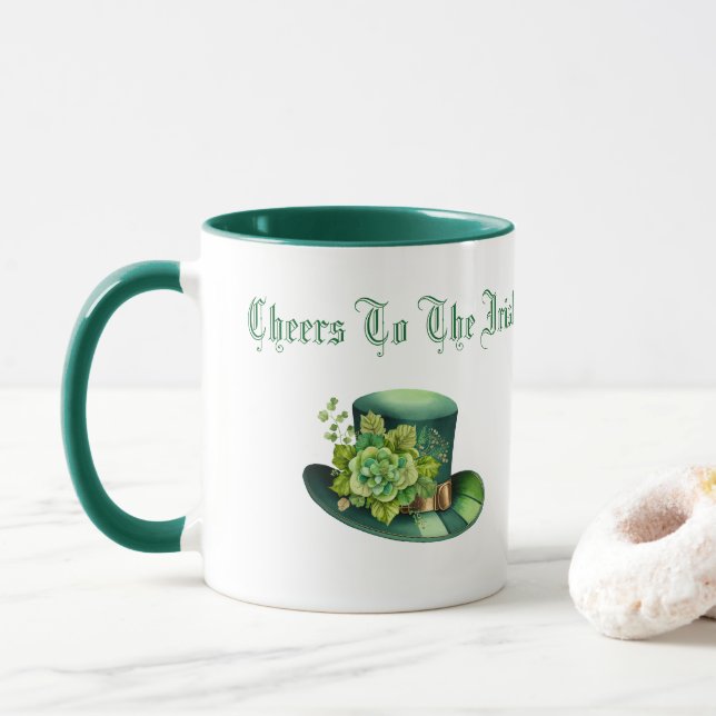 Cheers To The Irish  Mug (With Donut)