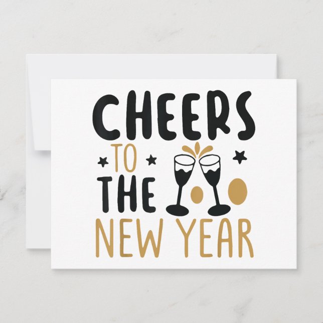 Cheers To The New Year 2025 Countdown Wine Drinkin Holiday Card (Front)