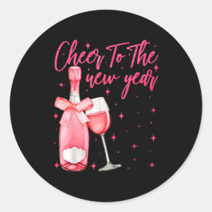 Cheers To The New Year 2026 Champagne New Years Ev Classic Round Sticker