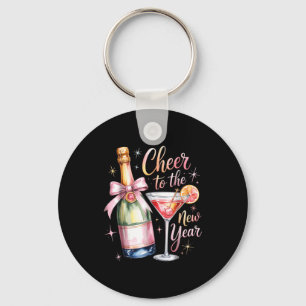 Cheers To The New Year 2026 Champagne New Years Ev Key Ring