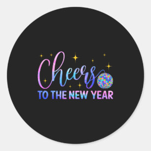 Cheers To The New Year 2026 Disco Ball New Years E Classic Round Sticker