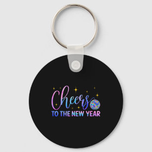 Cheers To The New Year 2026 Disco Ball New Years E Key Ring