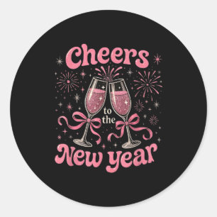 Cheers To The New Year 2026 Nk Celebration Gift Classic Round Sticker