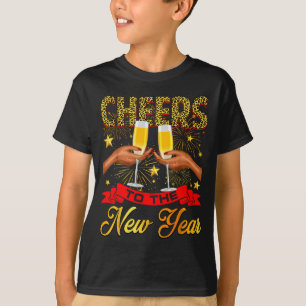 Cheers To The New Year Happy New Year Champagne Bl T-Shirt