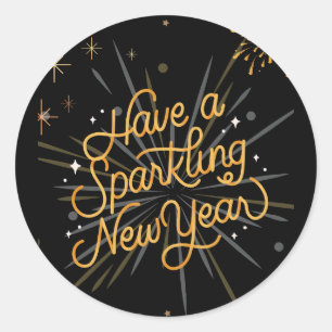 Cheers to the New Year: Let’s Celebrate Together! Classic Round Sticker