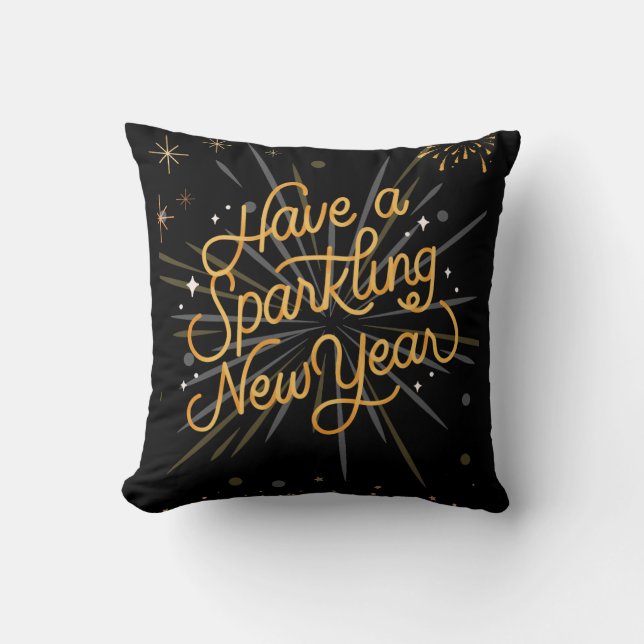 Cheers to the New Year: Let’s Celebrate Together! Cushion (Front)