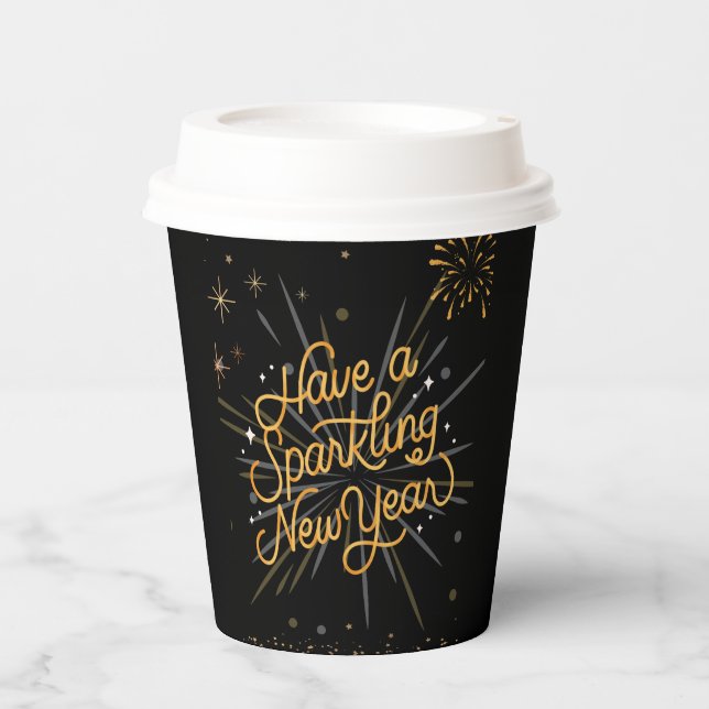 Cheers to the New Year: Let’s Celebrate Together! Paper Cups (Front)